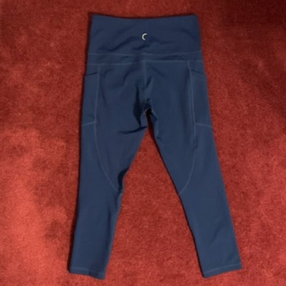 ZYIA Pants & Jumpsuits Zyia Active Navy Blue Pocket Light N Tight